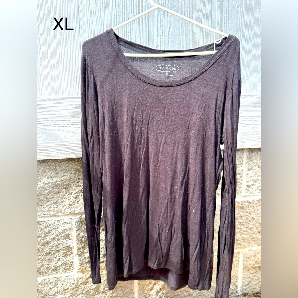 Maurices Purple Fitted Blouse